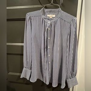 Loft striped button down blouse